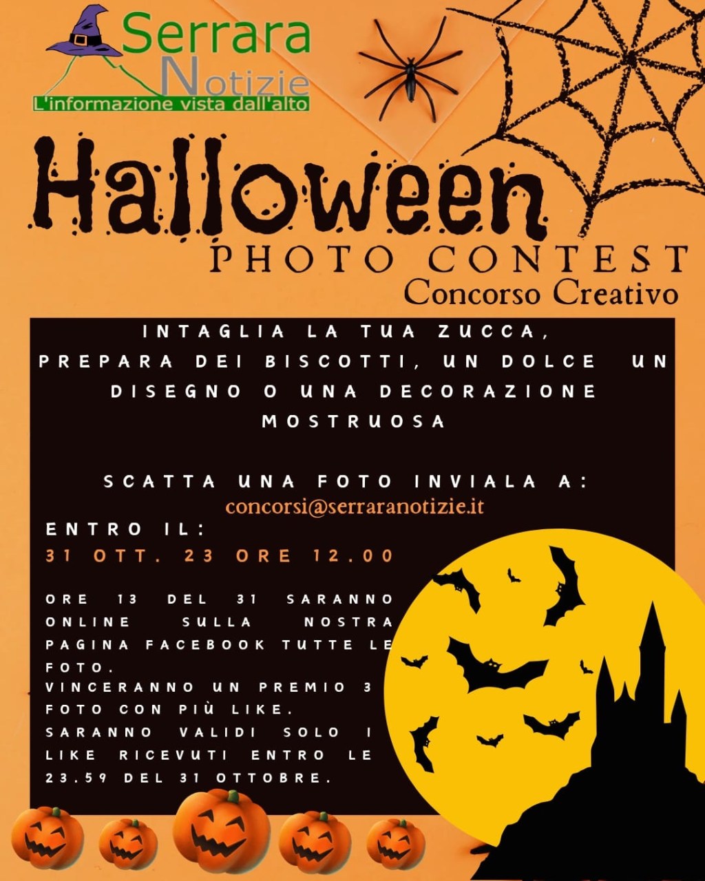 Novità: concorso per&nbsp;Hallowen