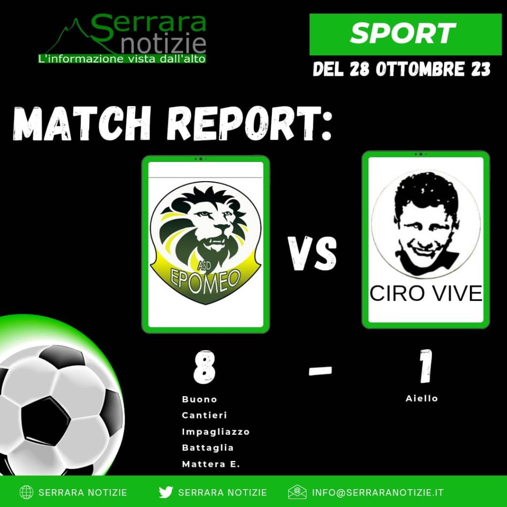 SN – L’Asd Epomeo asfalta il Ciro Vive: la cronaca del&nbsp;match