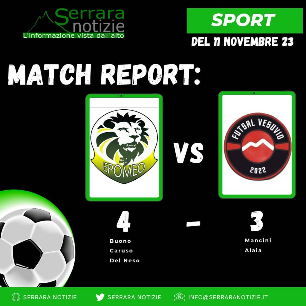 Sn – Epomeo-Futsal Vesuvio, gara spettacolo: la cronaca del 4 –&nbsp;3