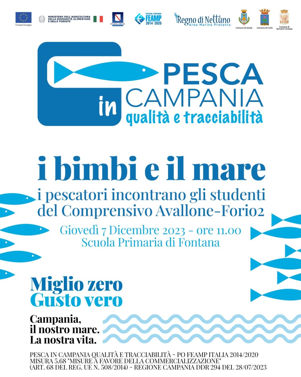 I bimbi e il mare. Momento di incontro con l’AMP Regno di&nbsp;Nettuno