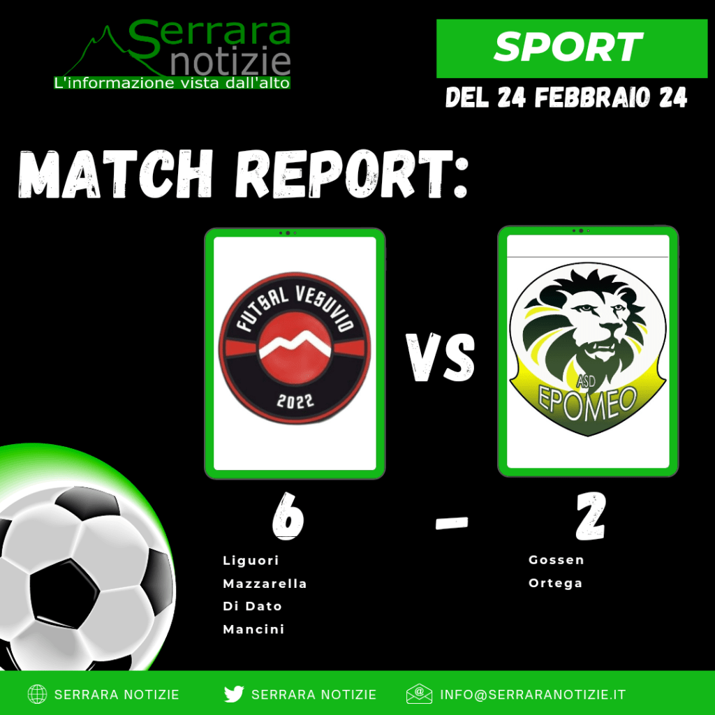 SN – Cade l’Epomeo, il Futsal Vesuvio si impone 6 a 2: la&nbsp;cronaca