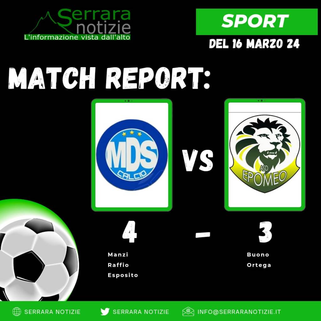 L’Epomeo perde di misura contro l’Asd Mds: la cronaca del&nbsp;match