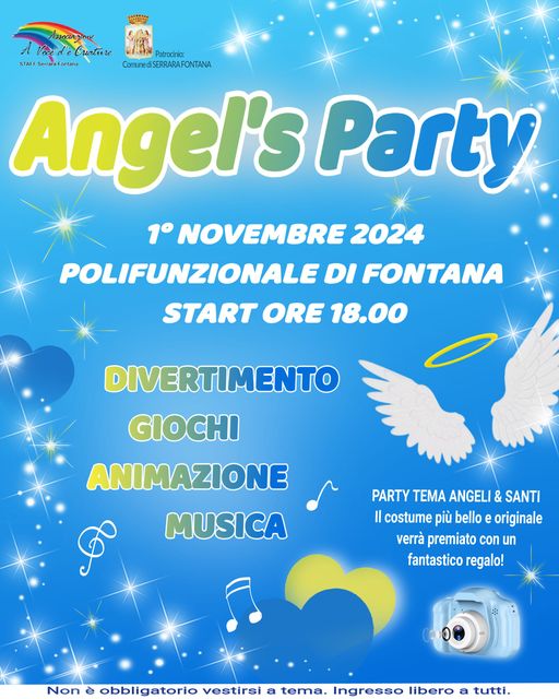 Il 1° Novembre ritorna “Angel’s Party”