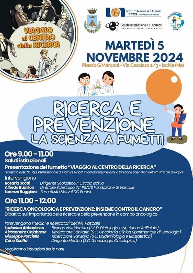Il Circolo didattico Ischia 1 presenta: Ricerca e Prevenzione la scienza a&nbsp;Fumetti.