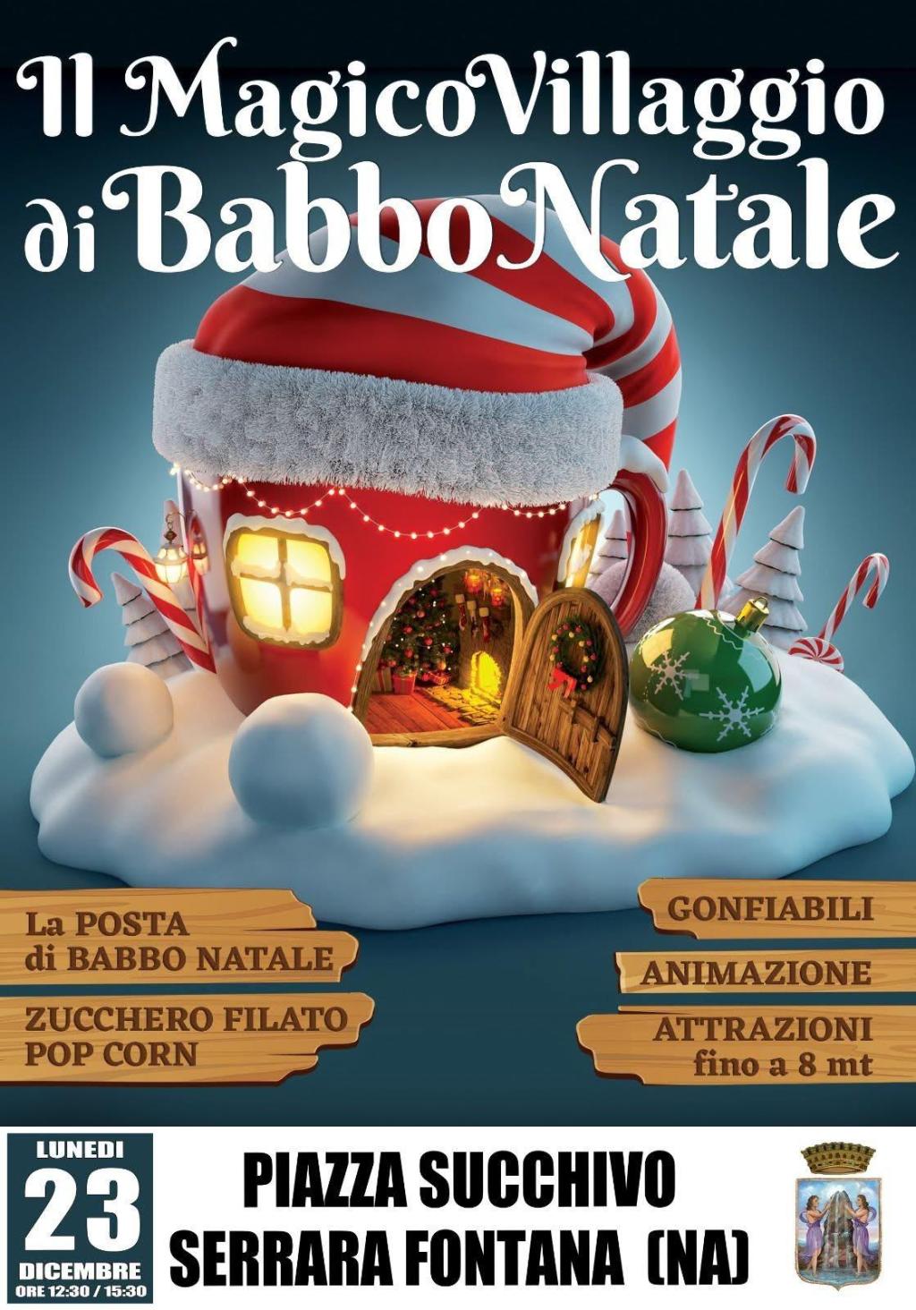Succhivo: arriva Babbo Natale con il suo magico&nbsp;villaggio