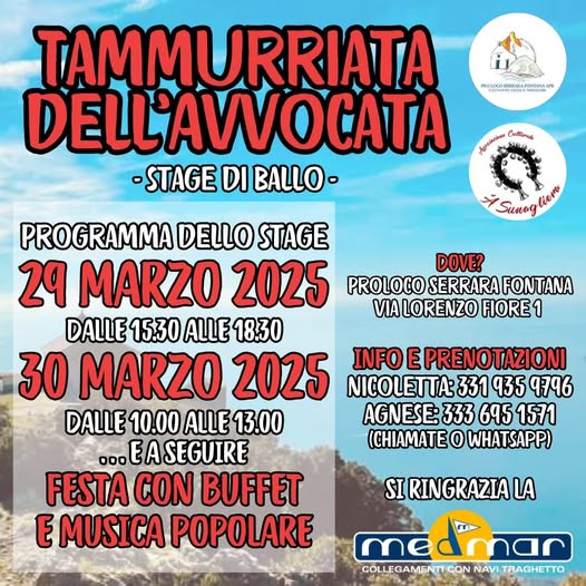 Stage di Ballo – Tammurriata dell’Avvocata: Un Viaggio nelle Tradizioni Popolari