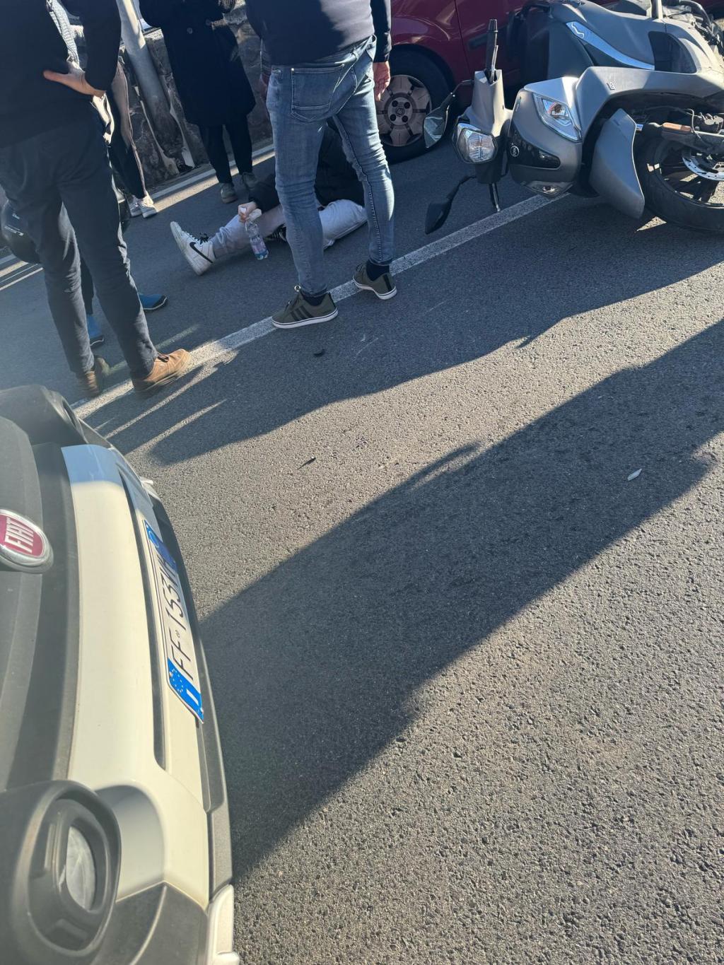 Ischia: incidente a Terrarossa, centauro ferito e traffico in&nbsp;tilt