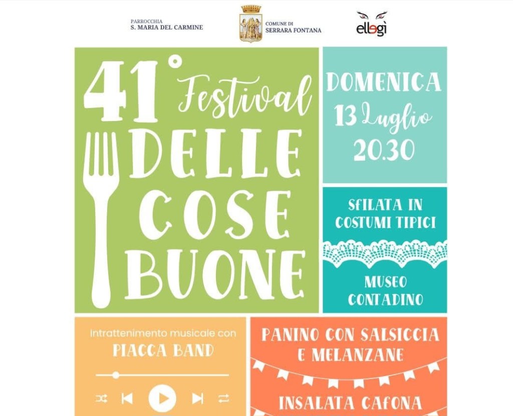 Festival delle cose buone al via la 41°&nbsp;edizione