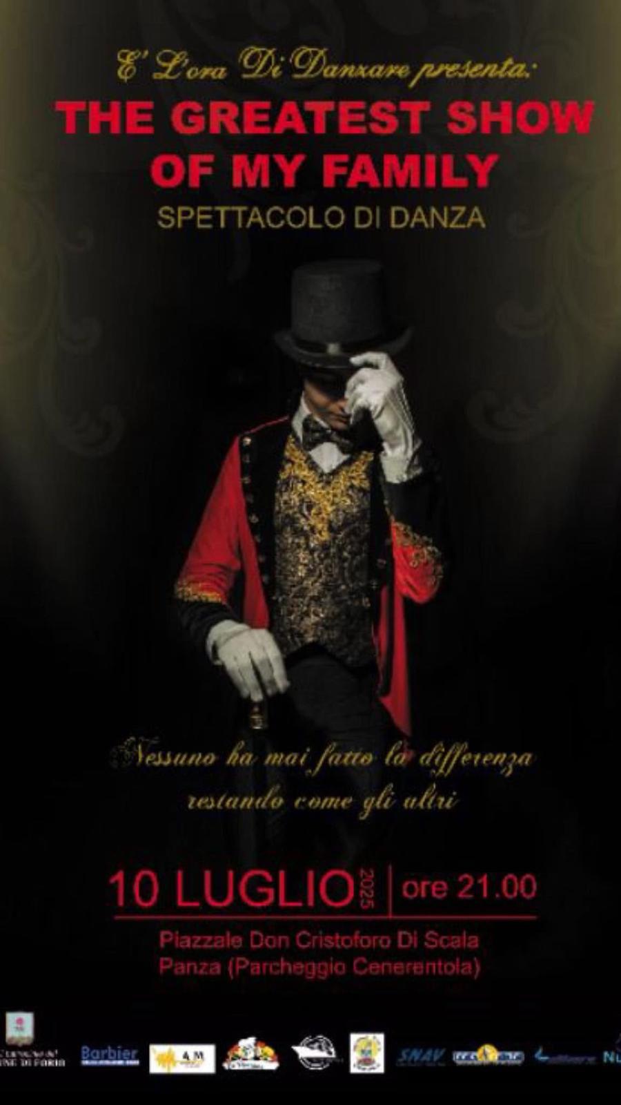 Domani sera a Panza va in scena “The Greatest Show of My Family”Domani sera il saggio-spettacolo della scuola “È l’Ora di&nbsp;Danzare”