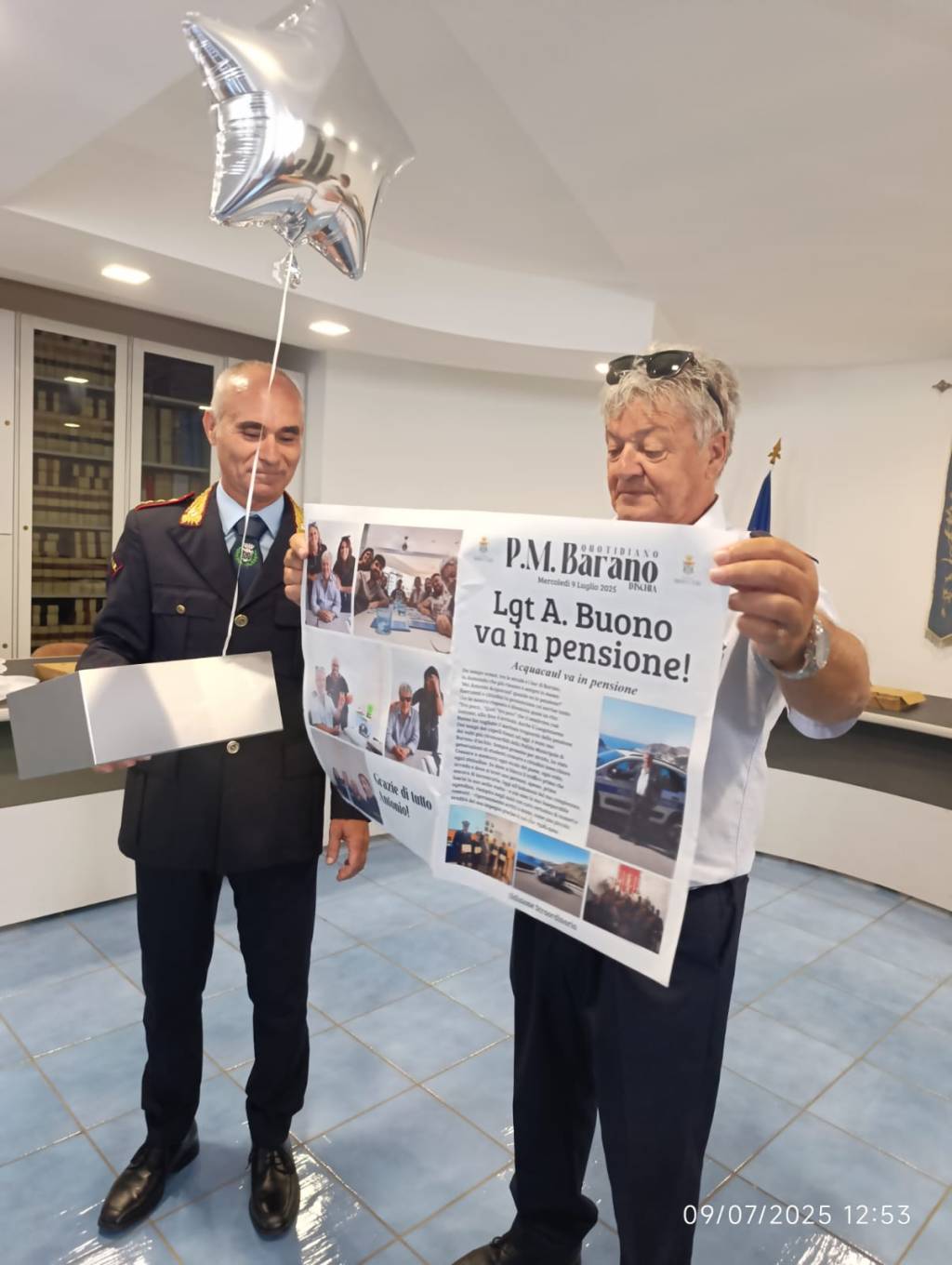 Polmunicipale Barano, va in pensione il Luogotenente Antonio&nbsp;Buono