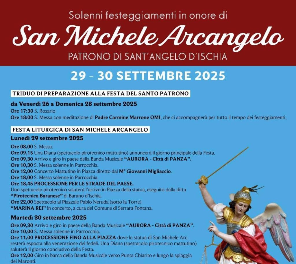 Il borgo di Sant’Angelo celebra San Michele: processione via mare e grandi&nbsp;eventi