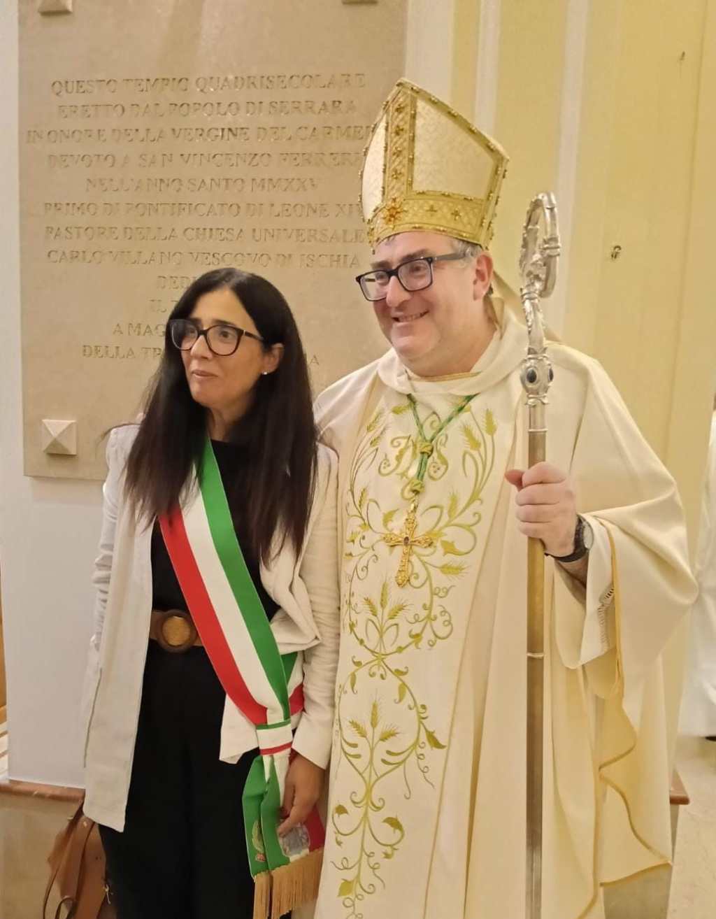 Un pastore tra il suo gregge nella domenica dedicata alla Madonna di&nbsp;Pompei