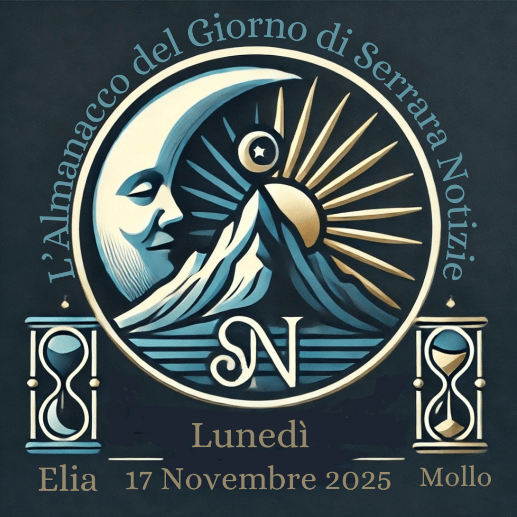 Almanacco del giorno a cura di Elia MOLLO Lunedì 17&nbsp;novembre