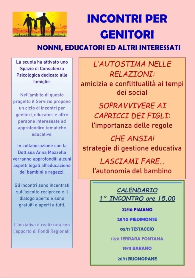 Educazione e ascolto: incontro a Serrara Fontana per genitori, nonni ed&nbsp;educatori