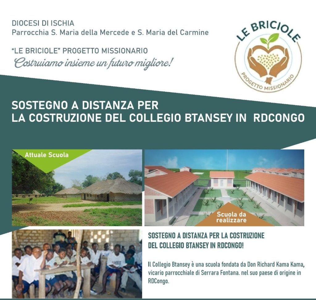 Dalla Chiesa di Serrara Fontana un sostegno concreto al Congo: parte il progetto “Le Briciole” per il nuovo Collegio&nbsp;Btansey