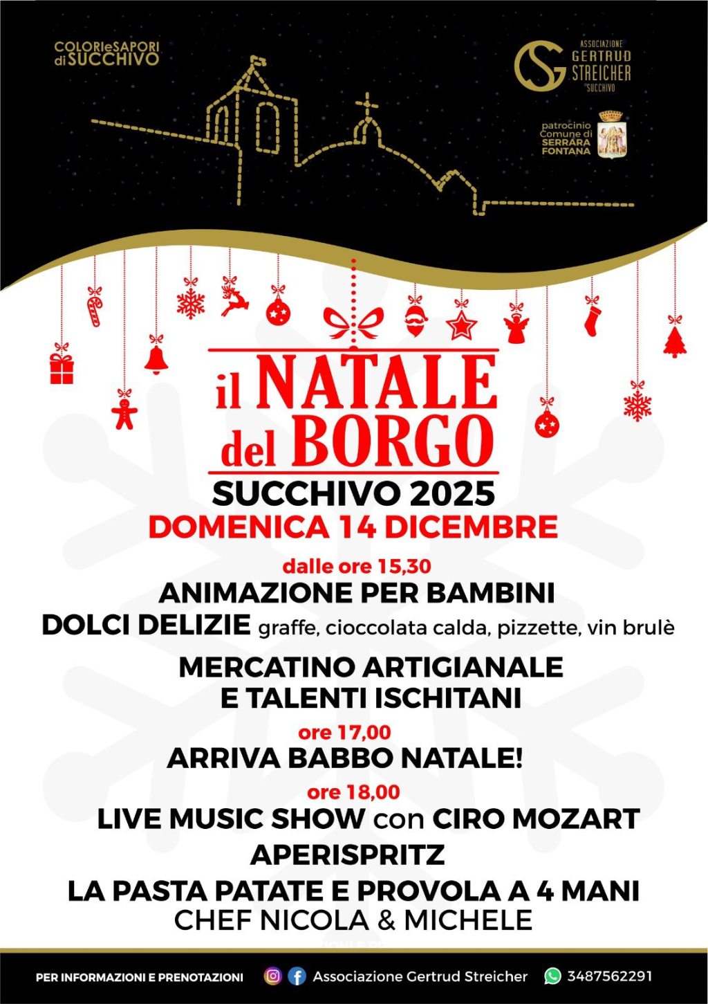 Una Domenica di Natale da Vivere a Succhivo: dal pomeriggio di magia all’Aperitivo al&nbsp;Borgo