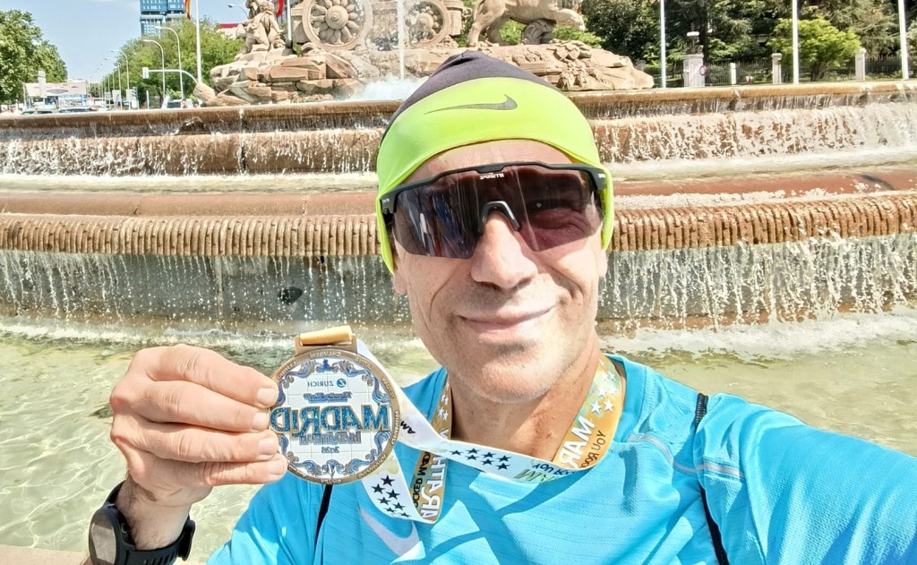 Maratona numero cinquantatré per Daniele De Vivo: cuore, fatica e passione a&nbsp;Madrid