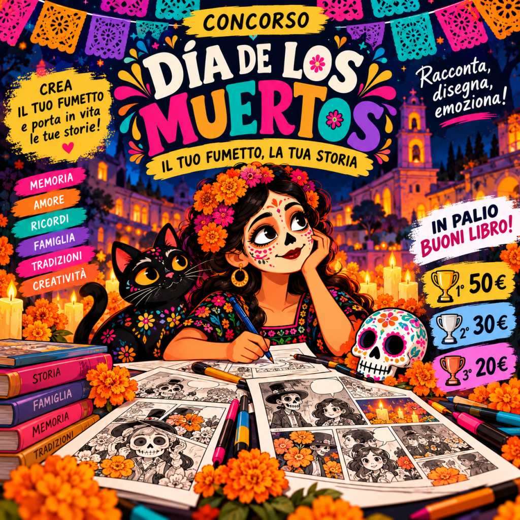 Torna il concorso «Día de los Muertos» di Serrara Notizie: quest’anno i ricordi prendono vita attraverso i&nbsp;fumetti!